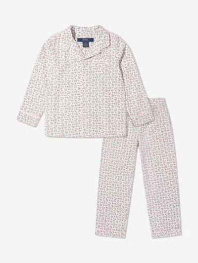 Polo Ralph Lauren Kids' Ralph Lauren Girls Pyjama Set In Ivory