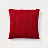Polo Ralph Lauren Hanley Cable-knit Throw Pillow In Rl Red