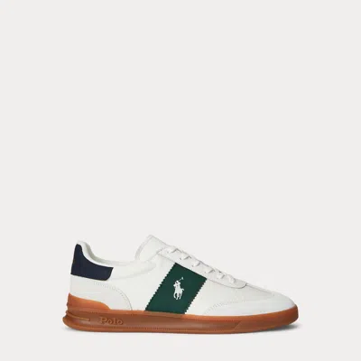 Polo Ralph Lauren Ralph Lauren Heritage Aera Suede-paneled Sneaker In Multi