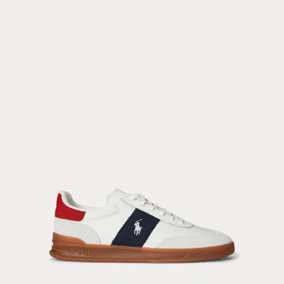 Polo Ralph Lauren Ralph Lauren Heritage Aera Suede-paneled Sneaker In White