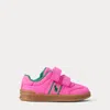 Polo Ralph Lauren Ralph Lauren Heritage Court Iii Faux-suede Ez Sneaker In Pink