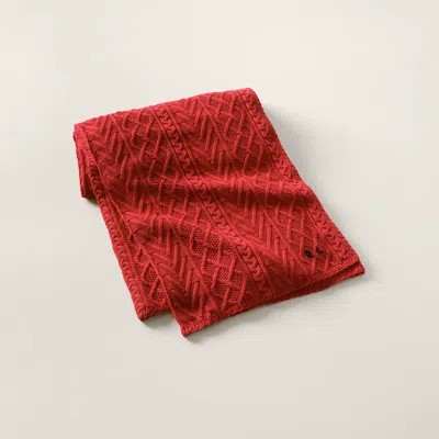 Polo Ralph Lauren Highland Throw Blanket In Red