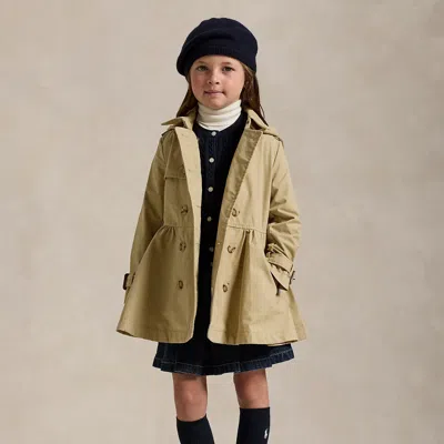 Polo Ralph Lauren Kids' Hooded Trench Coat In Classic Khaki