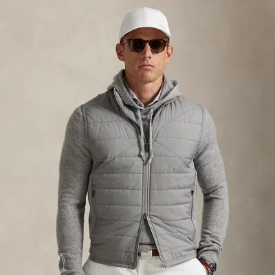 Polo Ralph Lauren Ralph Lauren Hybrid Full-zip Vest In Gray