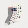 Polo Ralph Lauren Ralph Lauren Ice Skater Crew Sock 3-pack In Gray