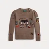 Polo Ralph Lauren Ralph Lauren Intarsia-knit Sampler Sweater In Brown