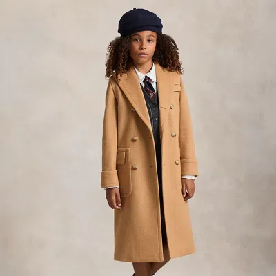 Polo Ralph Lauren Kids' Ralph Lauren Interlock Peacoat In Brown