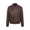 Polo Ralph Lauren Sullivan Leather Jacket In Brown