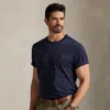 Polo Ralph Lauren Navy Blue Cotton Classic-fit T-shirt In Ink