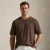 Polo Ralph Lauren Ralph Lauren Jersey V-neck T-shirt In Brown