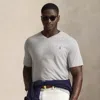 Polo Ralph Lauren Ralph Lauren Jersey V-neck T-shirt In Gray