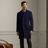 Polo Ralph Lauren Kent Brushed Wool Topcoat In Navy