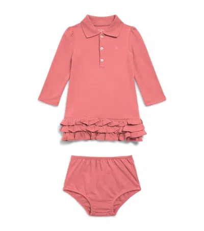 Polo Ralph Lauren Ralph Lauren Kids Cotton Polo Dress And Bloomers Set In Pink