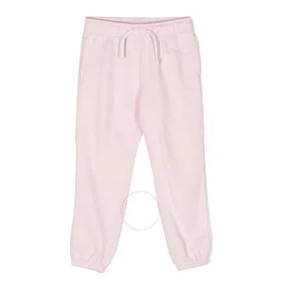 Polo Ralph Lauren Ralph Lauren Kids Embroidered Polo Pony Track Pants In Pink