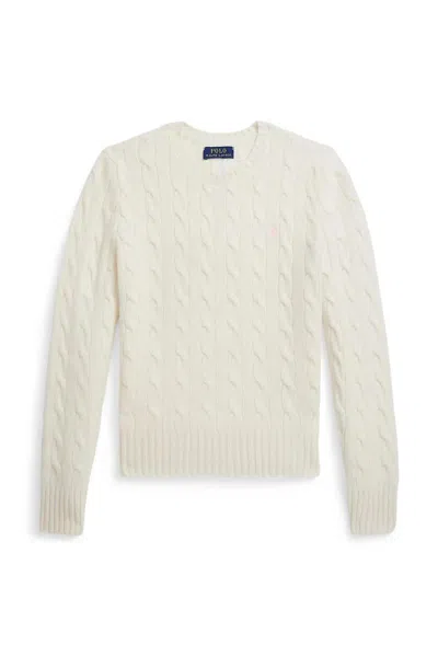 Polo Ralph Lauren Ralph Lauren Kids Kids' Cable Knit Pullover In White