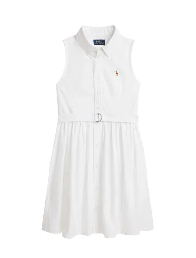 Polo Ralph Lauren Ralph Lauren Kids Kids' Mini Dress For Spring/summer 2026 In White