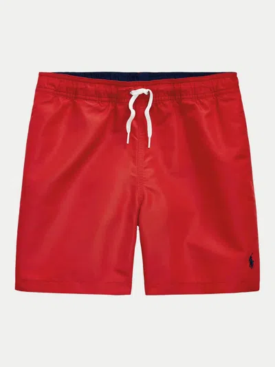 Polo Ralph Lauren Ralph Lauren Kids Kids Travel Short Swim Trunk In Red