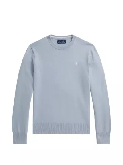 Polo Ralph Lauren Ralph Lauren Kids Long Sleeve Mini Sweater For Kids In Blue