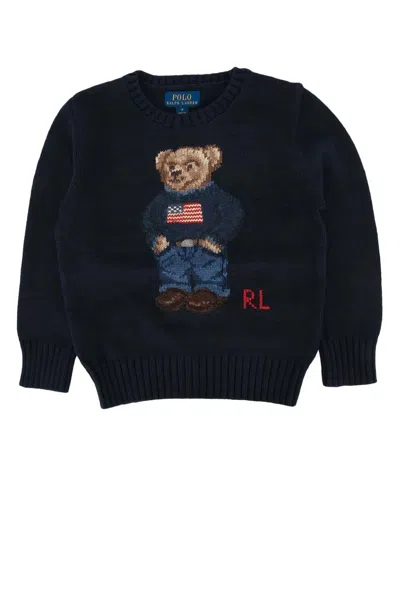 Polo Ralph Lauren Ralph Lauren Kids Mini Kids Crew Neck Sweater Top In Navy