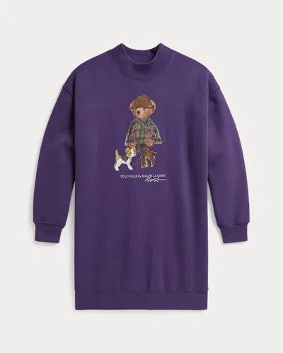 Polo Ralph Lauren Ralph Lauren Kids Mini Knit Dress In Purple