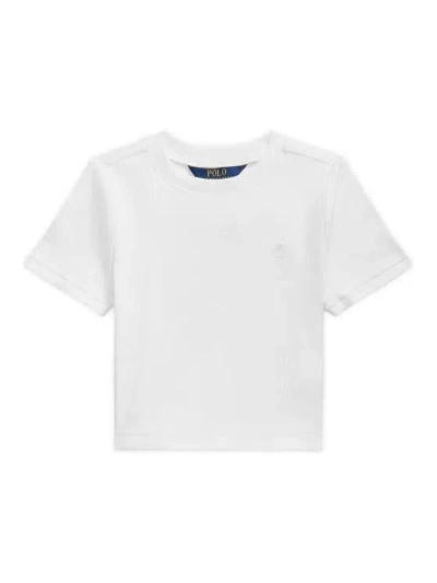 Polo Ralph Lauren Ralph Lauren Kids Mini Knit T-shirt For Kids In White