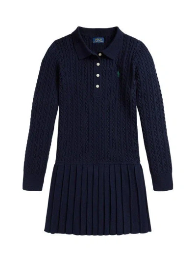 Polo Ralph Lauren Ralph Lauren Kids Mini Sweater Dress For Kids In Blue