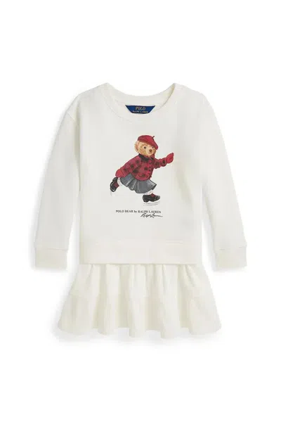 Polo Ralph Lauren Ralph Lauren Kids Mini Woven Shirt Dress In Silver