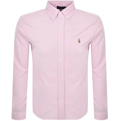 Polo Ralph Lauren Ralph Lauren Knit Oxford Long Sleeved Shirt Pink