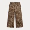 Polo Ralph Lauren Ralph Lauren Leopard-print Wide-leg Jean In Multi