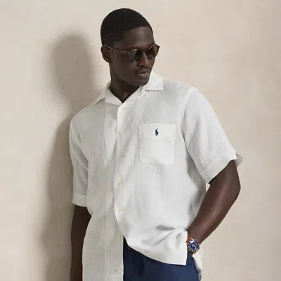 Polo Ralph Lauren Ralph Lauren Linen Camp Shirt In White