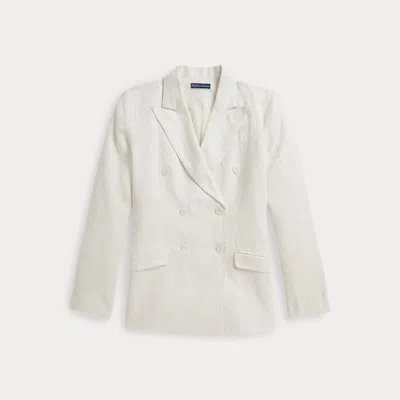 Polo Ralph Lauren Kids' Ralph Lauren Linen Double-breasted Sport Coat In White