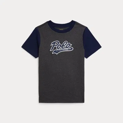 POLO RALPH LAUREN RALPH LAUREN LOGO COLOR-BLOCKED COTTON TEE