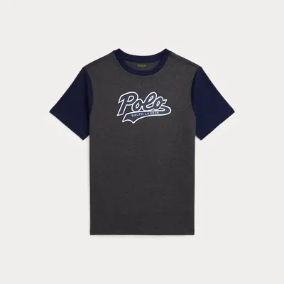 POLO RALPH LAUREN RALPH LAUREN LOGO COLOR-BLOCKED COTTON TEE