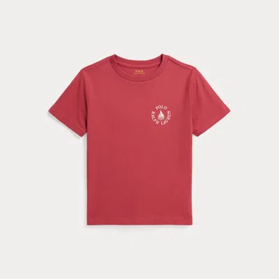Polo Ralph Lauren Kids' Ralph Lauren Logo Cotton Jersey Tee In Red