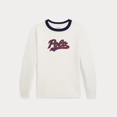 POLO RALPH LAUREN RALPH LAUREN LOGO COTTON LONG-SLEEVE TEE