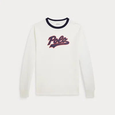 POLO RALPH LAUREN RALPH LAUREN LOGO COTTON LONG-SLEEVE TEE
