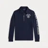 Polo Ralph Lauren Ralph Lauren Logo Fleece Collared Sweatshirt In Blue