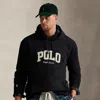Polo Ralph Lauren Ralph Lauren Logo Fleece Hoodie In Black