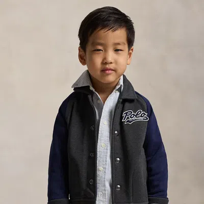 Polo Ralph Lauren Kids' Ralph Lauren Logo Fleece Jacket In Black