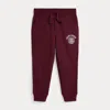 Polo Ralph Lauren Ralph Lauren Logo Fleece Jogger Pant In Burgundy