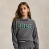 Polo Ralph Lauren Kids' Graphic Polo Sweatshirt In Gray