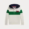 Polo Ralph Lauren Colorblocked Cotton-blend Jersey Hoodie In Multi