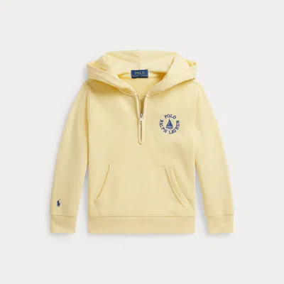 Polo Ralph Lauren Kids' Ralph Lauren Logo French Terry Hoodie In Yellow