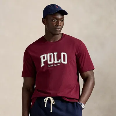 Polo Ralph Lauren Ralph Lauren Logo Jersey T-shirt In Burgundy