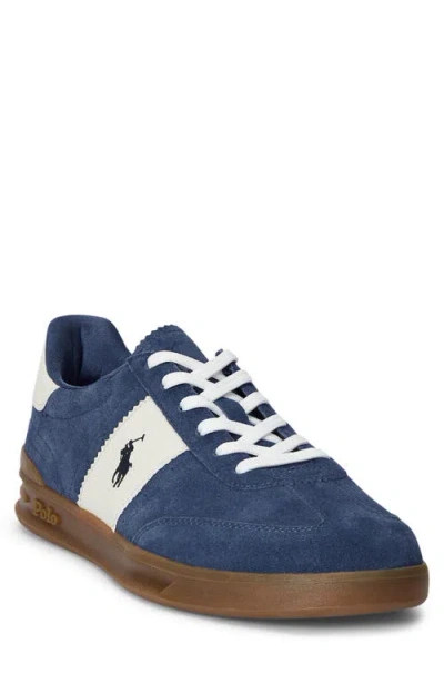 Polo Ralph Lauren Ralph Lauren Logo Low Top Sneaker In Light Navy/cream