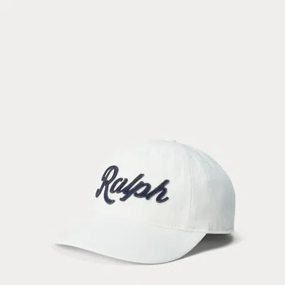 Polo Ralph Lauren Ralph Lauren Logo Twill Ball Cap In White