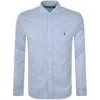 Polo Ralph Lauren Polo Pony-embroidered Cotton Shirt In Blue