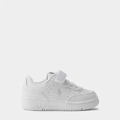 Polo Ralph Lauren Kids' Ralph Lauren Masters Court Faux-leather Ps Sneaker In White