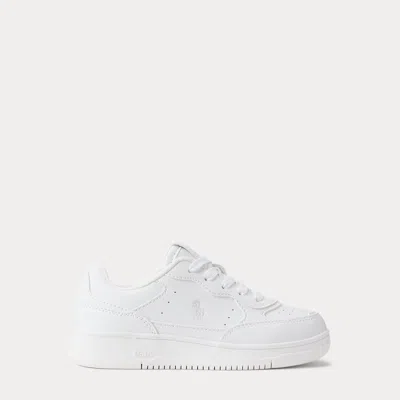 Polo Ralph Lauren Kids' Ralph Lauren Masters Court Ii Faux-leather Sneaker In White