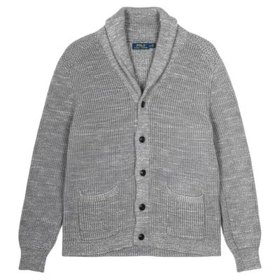 Pre-owned Polo Ralph Lauren Ralph Lauren Men's Cotton Sweater M Grey Classic Style Made In Italy In Gray